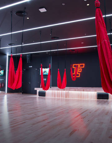 indoor exercising studio